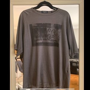 YSL tshirt with art by Gregory Siff